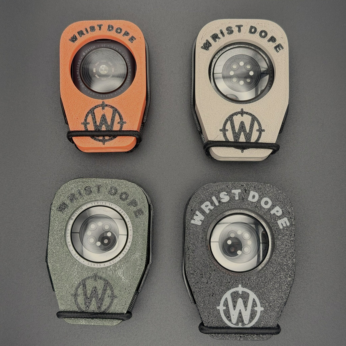 Covers on all four watch mounts, back