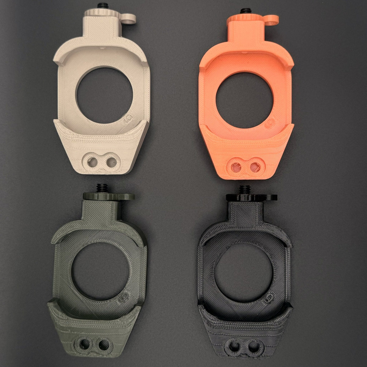 Data Holder Watch Mount+ in all four colors, front