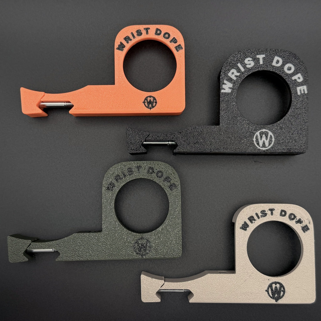 Pic Rail Watch Mounts in all four colors, back, without a watch