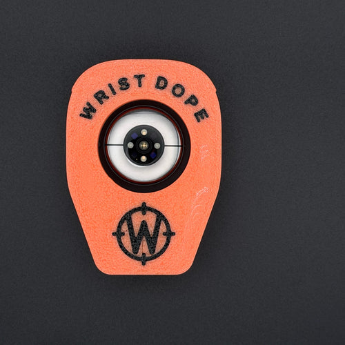 Orange Data Holder Watch Mount holding a Samsung Galaxy Watch Ultra, back
